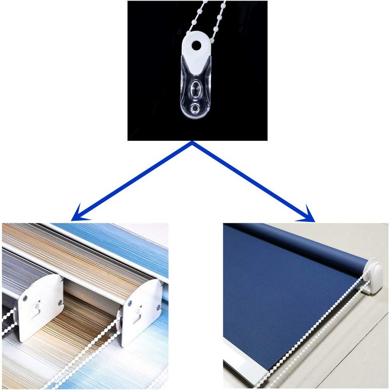 Cutelec Blinds Accessories Cord Weight Plastic for Vertical,Windows,Roller Blinds 2Pack Window Shutter Clear Plastic Safety Handle - Image 3